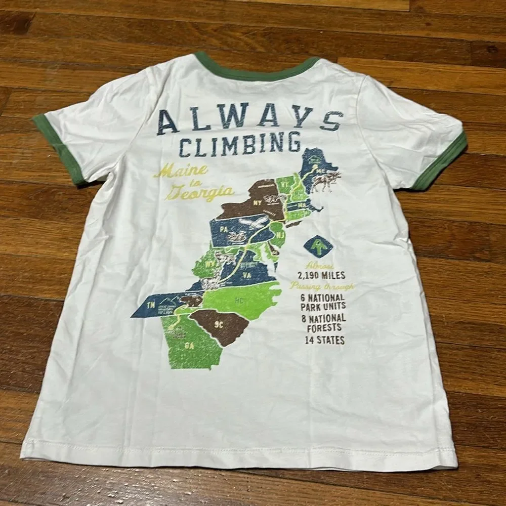 Peek Kids Appalachian Trail Tee, “Make Your Own Trail”, Sz Lg (10)